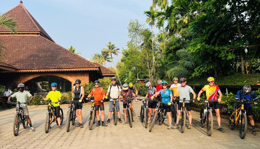 UK Cycling Group Discovers Kerala’s Backwater Bliss in Kumarakom!