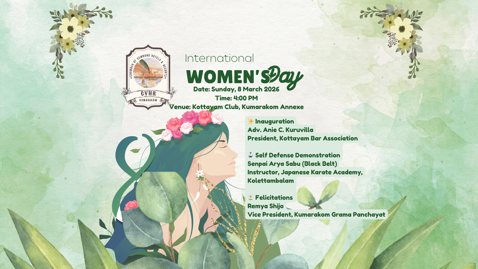 CVHR – International Women’s Day 2026 Celebration at Kottayam Club