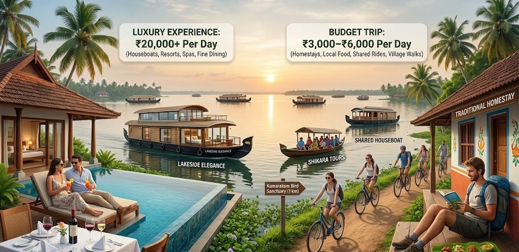 Kumarakom Budget vs Luxury Travel: Complete Cost Breakdown for 2026
