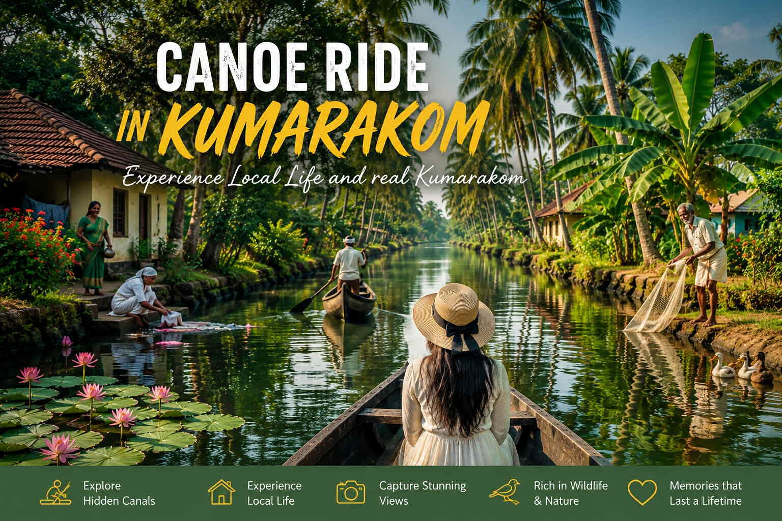 Complete Guide to Kumarakom Village Canoe Rides