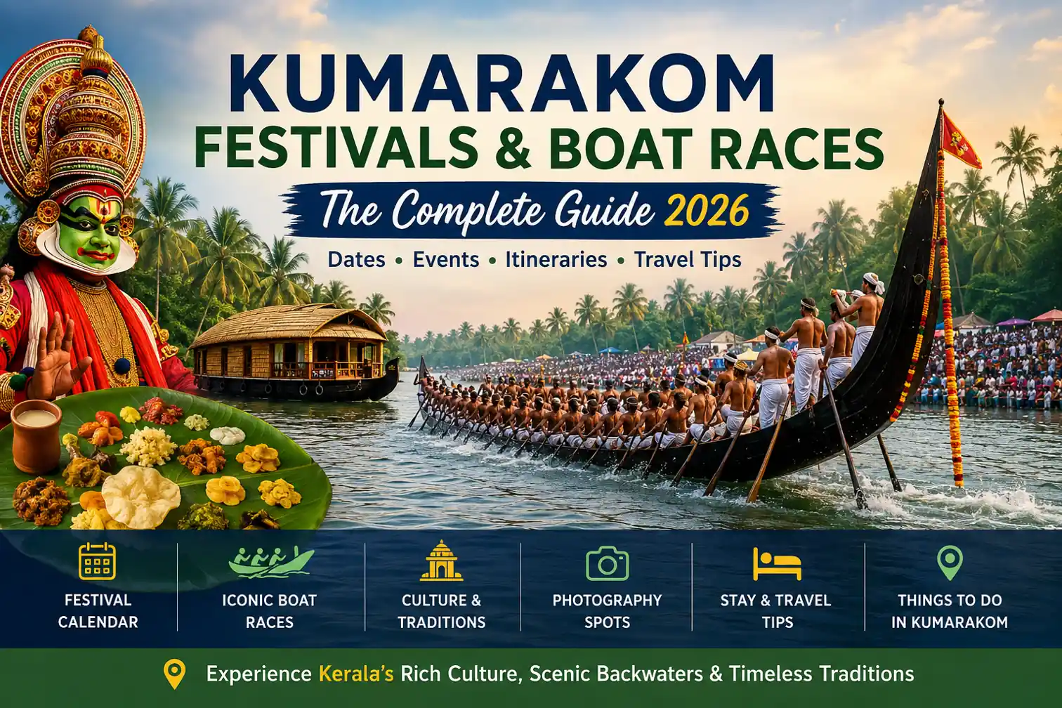 Kumarakom Festival & Boat Race Calendar 2026: Complete Guide to Holidays, Snake Boat Races & Cultural Events